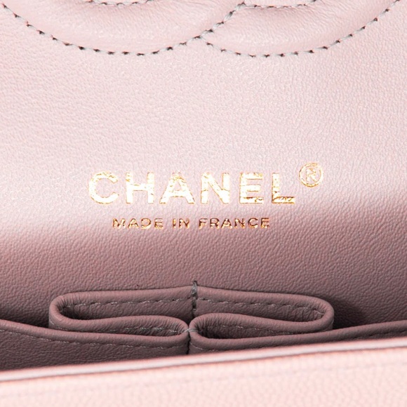 Chanel Pink Chevron Medium Classic Flap - Picture 15 of 16